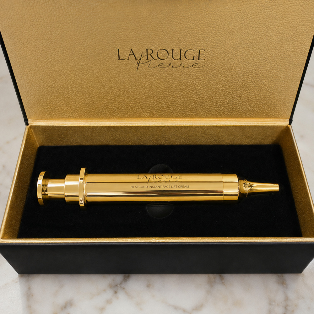 La Rouge Pierre 60 Second Instant Face Lift 13g Gold Applicator New in Box - Picture 3 of 5